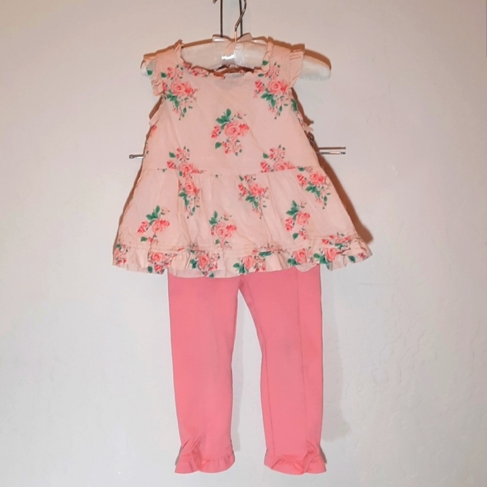 Janie and Jack Matching Set top and pant sz 3 girls